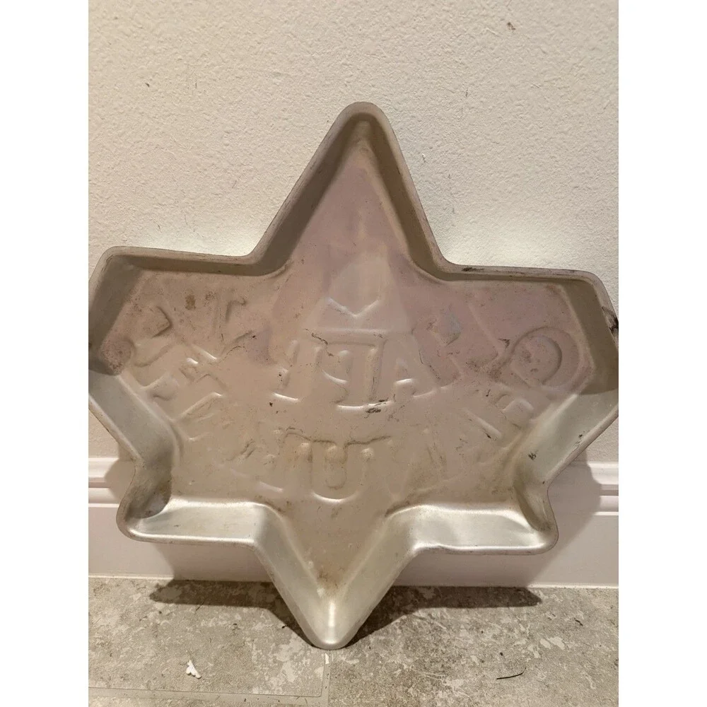 Vintage 1980 Happy Chanukah Cake Wilton Cake Pan Mold Model Large Rare